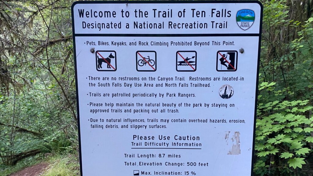 Trail of ten falls