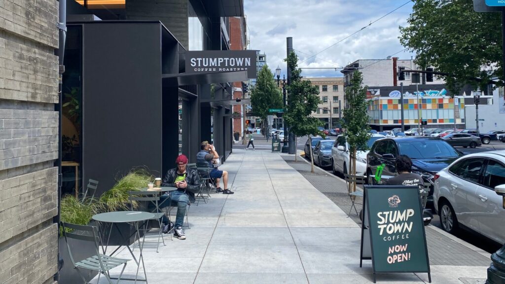 Stumptown Coffee in Portland downtown