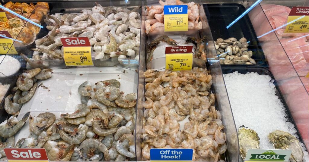 Safewayの魚介カウンター