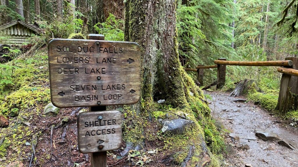 Sol Duc Falllsトレイルの入り口