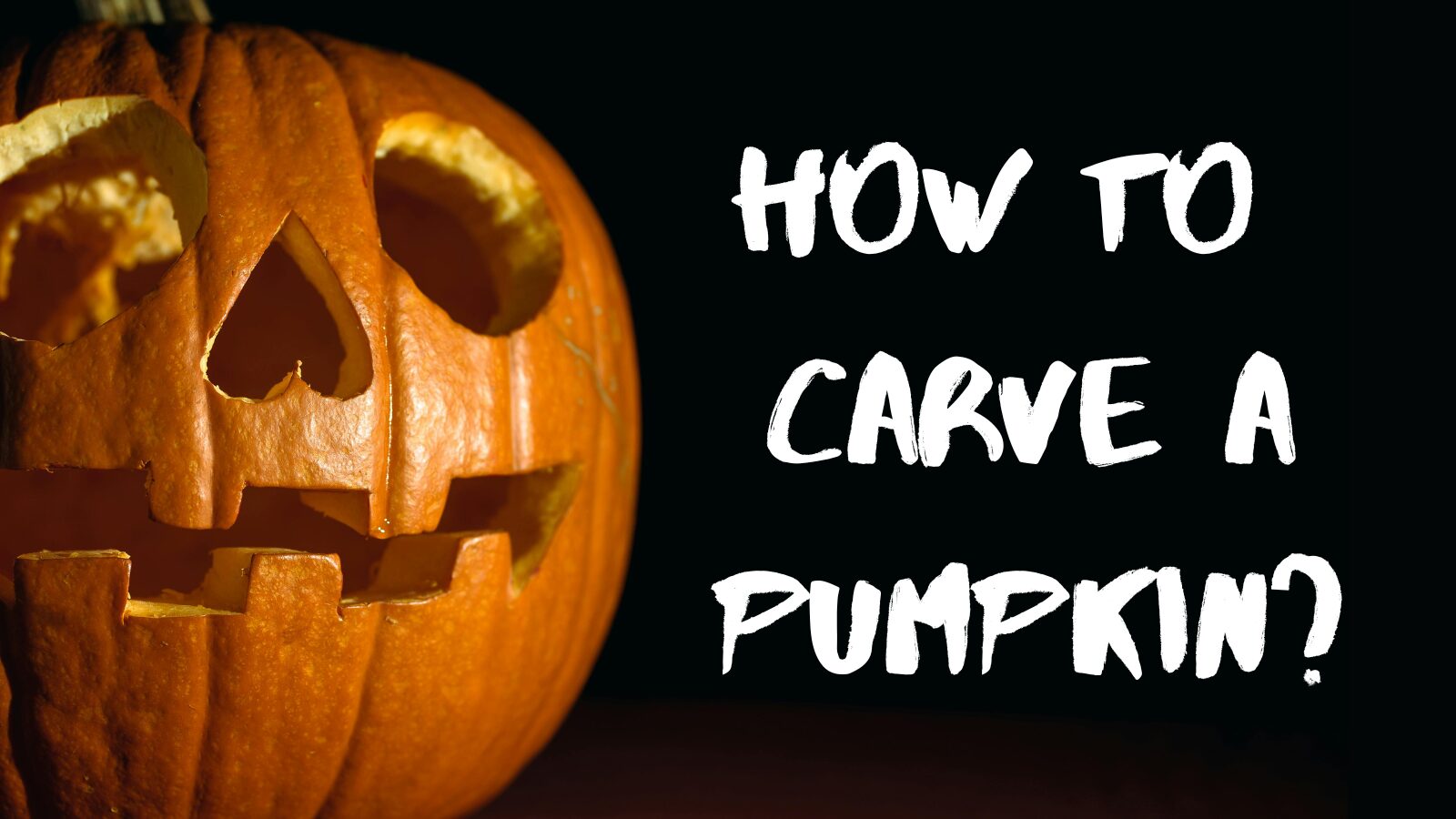 How to carve a pumpkin