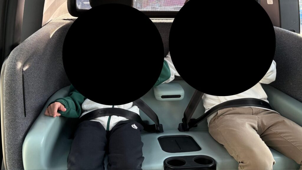 Zoox乗車中の様子